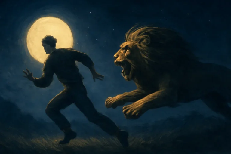 Rüyada Aslan Kovalamasi