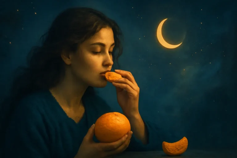 Rüyada Portakal Yemek